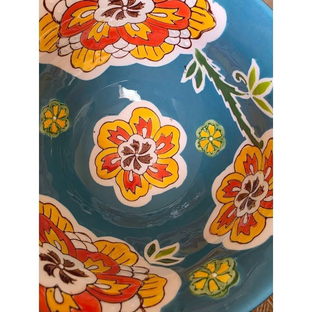 Royal Dining Jumbo‎ Gold Hand painted Hand-Painted Ceramic Bowl Gold-Toned